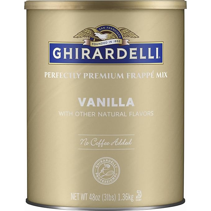 Ghirardelli Chocolate Company Vanilla Frappé Mix 3 lb