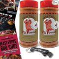 Trim Tabb’s Pig Powder Premium BBQ Barbecue Rub &amp Seasoning 2 Pk (24 oz) + Guide &amp Keychain Bottle Opener (4 Items)!