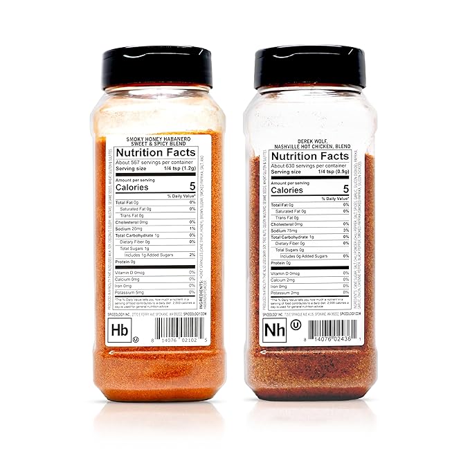 Spiceology – Sweet &amp Spicy Bundle – Nashville Hot Chicken &amp Smoky Honey Habanero Seasonings – Bold &amp Balanced Flavors for Chicken Wings Pork Chops Steak BBQ &amp More – Grill Cook &am