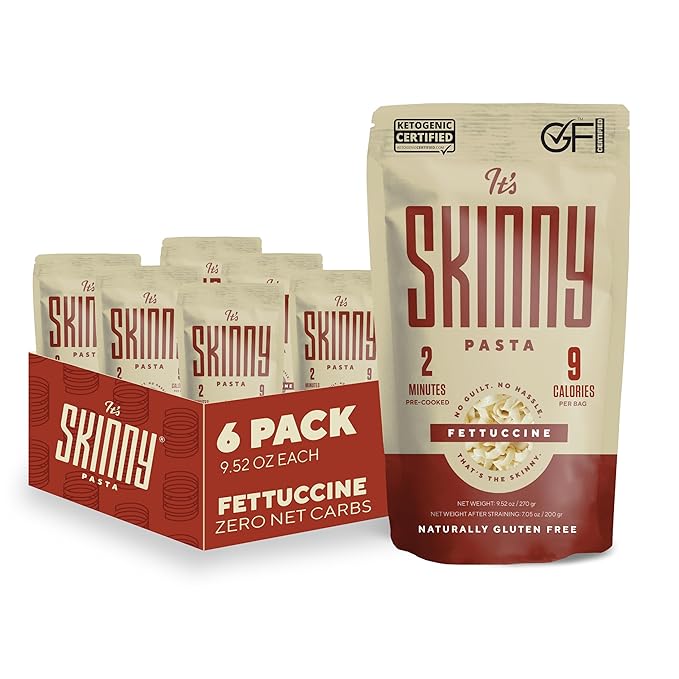 It’s Skinny Fettuccine &amp Pearl Couscous Bundle– Pre-Cooked Plant-Based Grain-Free Ready to Eat (30-Pack)