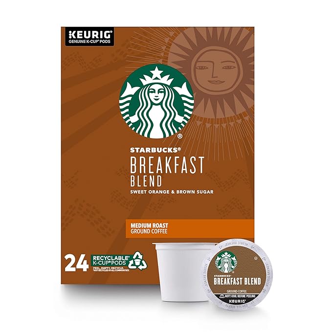 Starbucks Breakfast Blend Coffee K-Cups24 K-Cups count(0.44 OZ each)