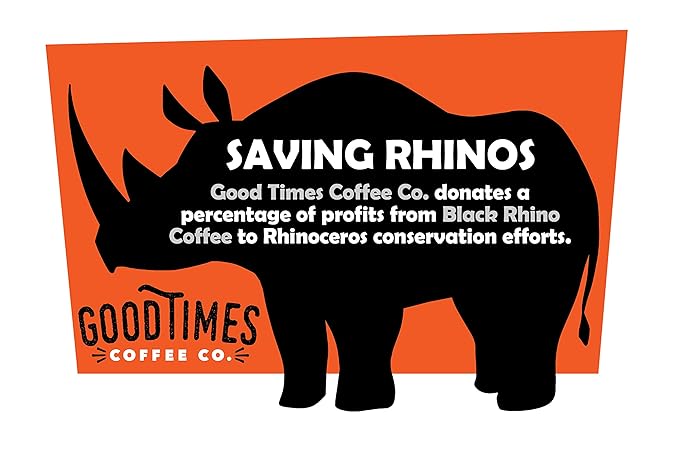 Good Times Coffee Co. Black Rhino Espresso Roast Coffee Single Serve Pods 12 Count (Pack of 3)