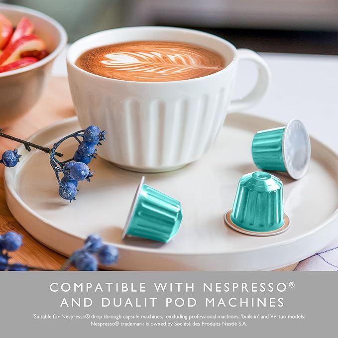 Dualit Original Line Compatible* Lungo Americano Recyclable Aluminium Coffee Capsules | 120 Pack - 12 X 10 Pk - 120 Servings of Premium Eco Friendly Coffee Pods - 100% Recyclable Original Line Compati