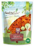 Food to Live Organic Dried Papaya Spears 2 Pounds Kosher Unsulfured Unsweetened Vegan Bulk