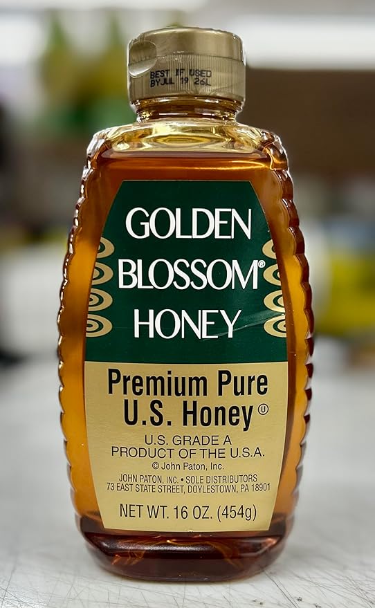 Golden Blossom Premium pure U.S. Honey 16oz Pack of 3