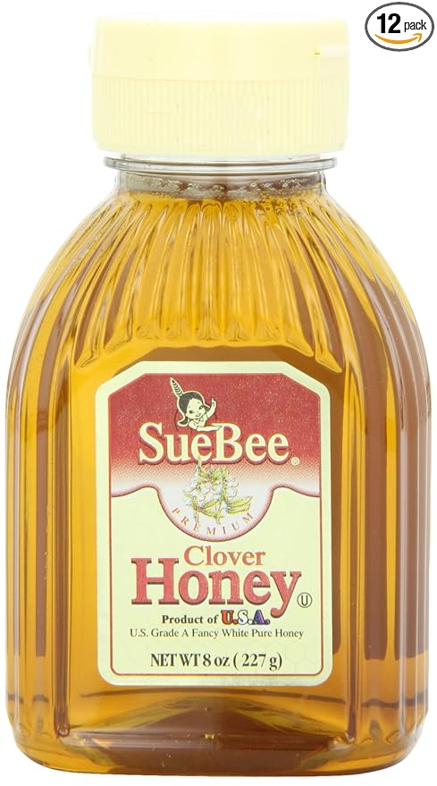 Sue Bee Honey 8-Ounce Bottle (Pack of 12)