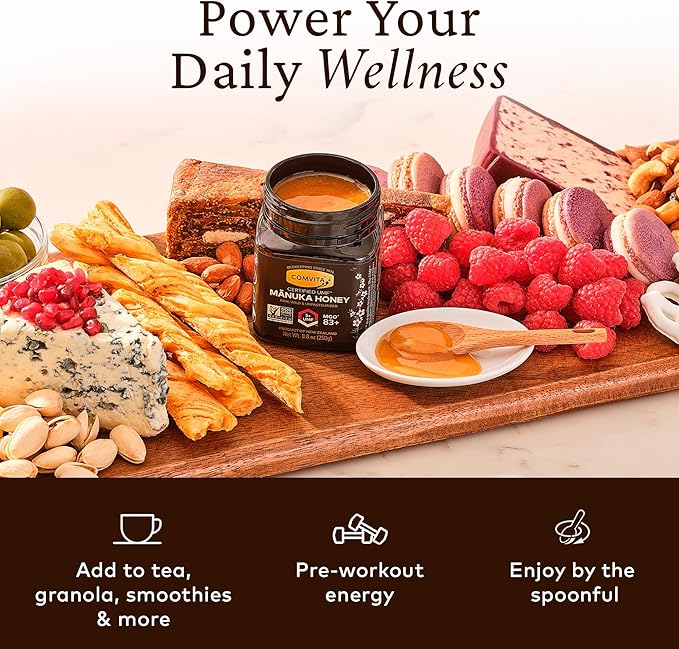 Comvita Manuka Honey UMF 5+ (MGO 83+) - Raw Manuka Honey New Zealand Pure &amp Unpasteurized Superfood for Immune Health Use in Tea Wild Monofloral Non-GMO - 1kg (32.5 oz)