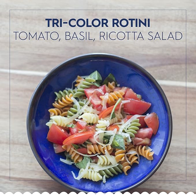 Barilla Tri-Color Rotini Pasta 12 oz. Box (Pack of 16) - Non-GMO Made with Durum Wheat Semolina - Kosher Certified