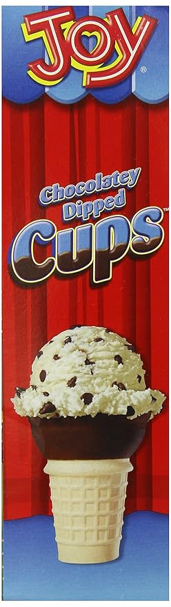 Joy Chocolate Dipped Cup 12 Count (Pack of 12)