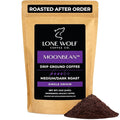 Moonbean - Freshly Roasted After Your Order – Specialty Grade Low Acid Organic Single Origin Medium to Dark Roast Drip Ground Coffee No Bitterness Ethically Sourced 12OZ Compostable Bag