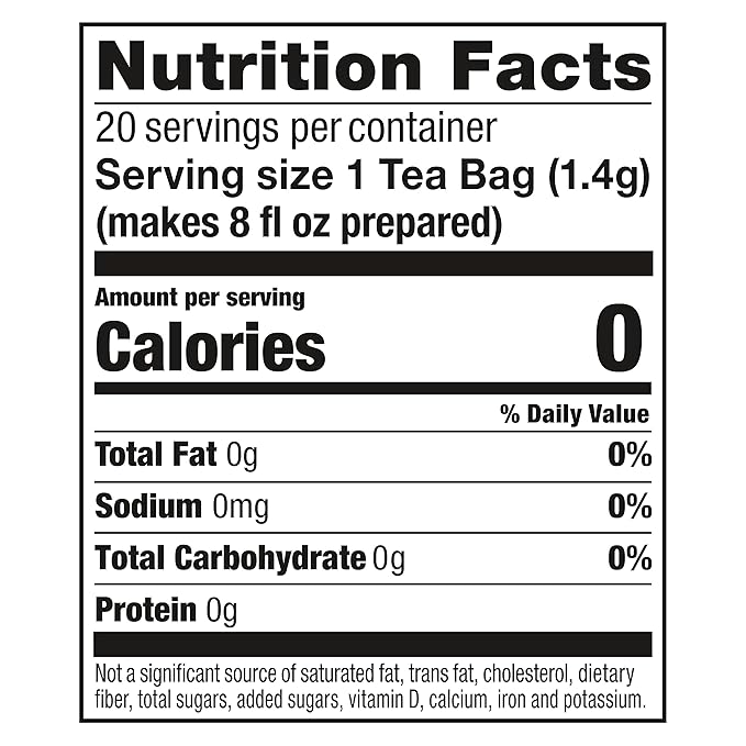 Lipton Decaffeinated Green Tea Bags Hot or Iced Can Support Heart Health 20 Tea Bags (Pack of 6)