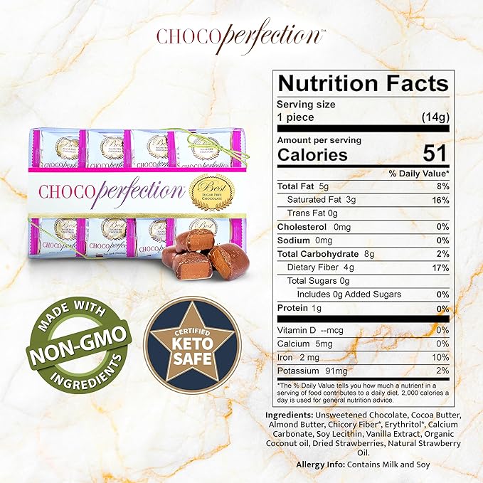 ChocoPerfection Sugar Free Strawberry Milk Truffles