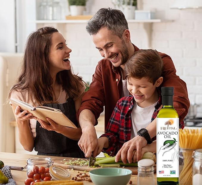 Fruittal Garlic-Infused Avocado Oil – 100% Pure Made in the USA and Rich in Health Benefits (16.9 Oz)