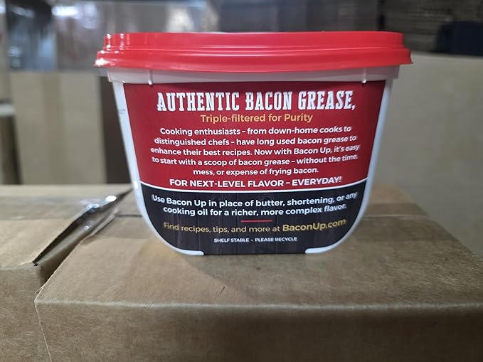 Bacon Up Bacon Grease for Cooking - 14 Ounce (3-pack) with spoon