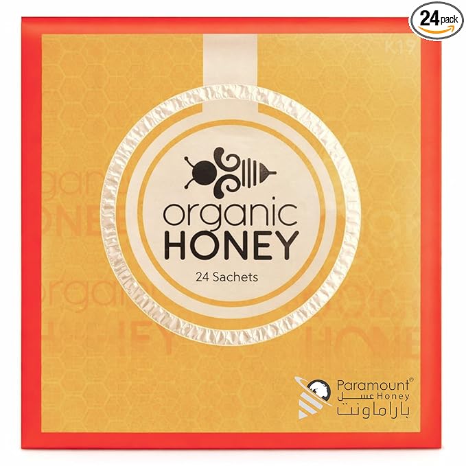 Paramount Honey Natural Organic Honey – Premium Honey 24 Sachets – Natural Rich Flavour
