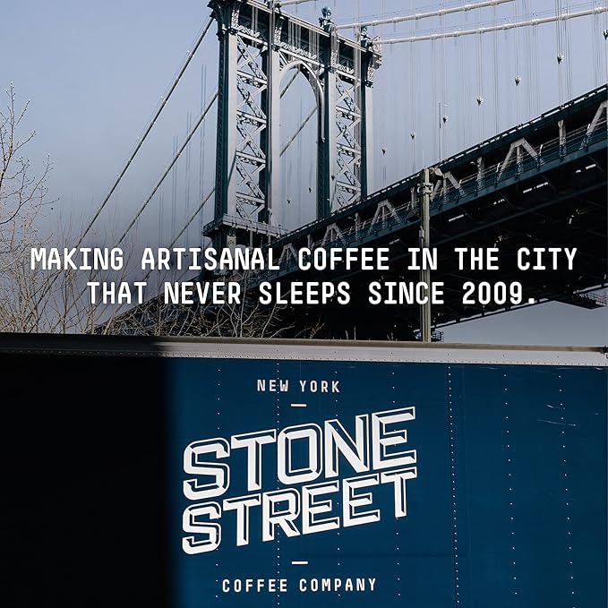 Stone Street Gourmet Coffee Dark Roast Ground 2 LB Bag Bold 100% Arabica Blend …