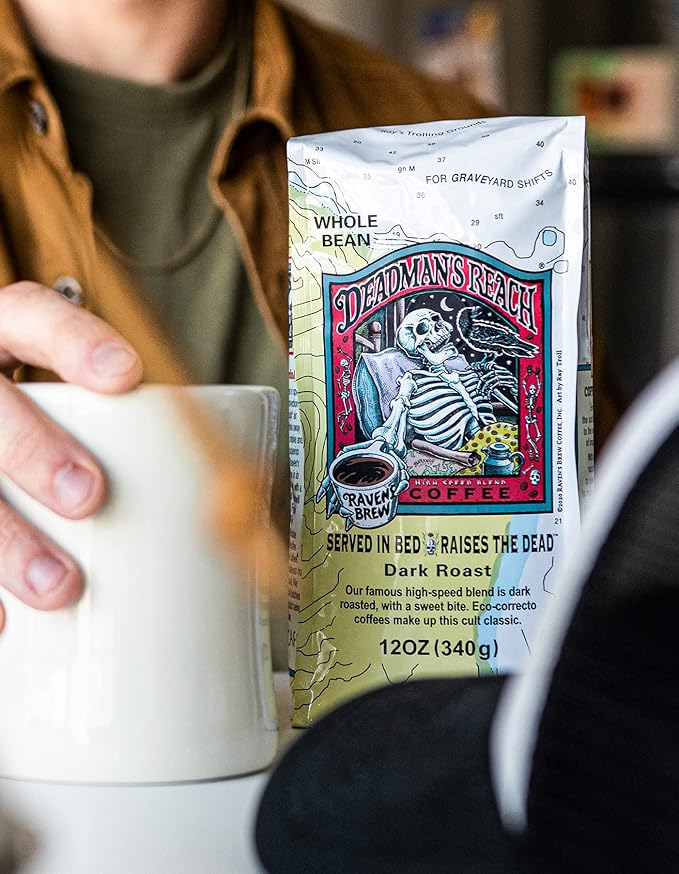 Raven's Brew Coffee 12 oz - Dark Roast - High Speed Blend with a Sweet Bite (Ground 5 LB)
