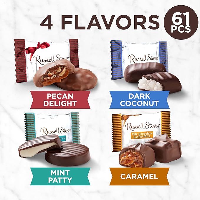 RUSSELL STOVER Shareables Assorted Milk &amp Dark Chocolate Candy Gift Bag 31.9 oz.