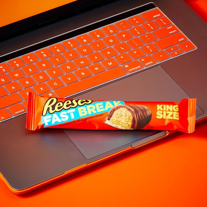 REESE'S FAST BREAK Chocolate Peanut Butter and Nougat King Size Candy Bars 3.5 oz (18 Count)