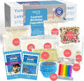 BāKIT Box Confetti Cupcakes Birthday Kit for Kids – Global Celebration Baking Kit – Cupcake Liners &amp Candles Included – STEM Birthday Activities – Ages 5–13