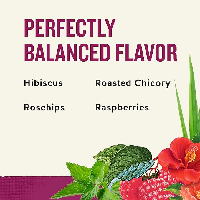 Celestial Seasonings Raspberry Zinger Herbal Tea Caffeine Free 20 Tea Bags Box 6-Pack