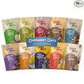 Dozy Oats Overnight Oatmeal Packets Sampler Box with Rolled Oats Chia Seeds Date Powder and Dried Fruit. Gluten-Free Natural Source of Protein and Fiber 10-Pack