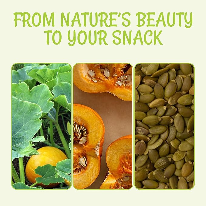 Oh! Nuts Pumpkin Seeds - Roasted Unsalted - 2 lb - No Shell Pepitas - Packed in New York Zip-Seal Bag for Exceptional Freshness