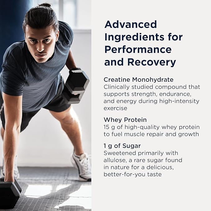 Designs for Health Creatine Whey Boost Bars (12 Bars) | 15 g Whey Protein + Creatine Monohydrate for Energy &amp Strength – Sweetened with Allulose – Gluten-Free Vegetarian Non-GMO &lt1 g Sugar