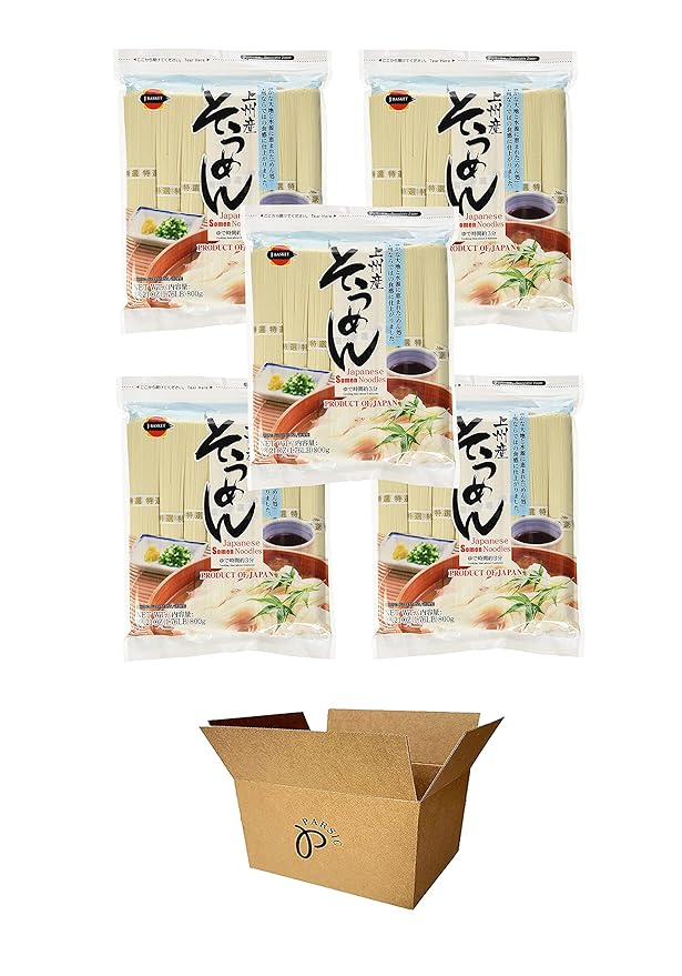 J-Basket Japanese Noodles 5-Pack Set - Somen