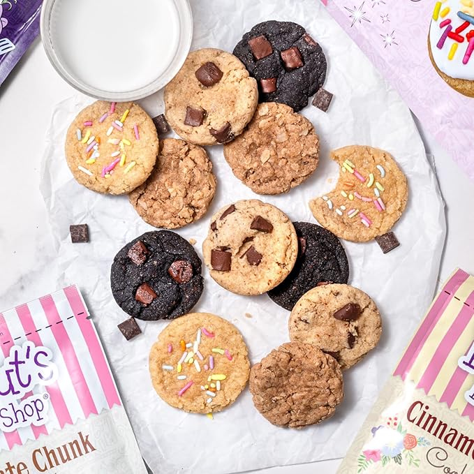 Peanut's Bake Shop - Vegan and Gluten-Free Cookie Mix | Non-GMO Kosher Cookie Mixes for Decadent Treats (Variety Pack - 4 Pack)