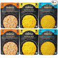 Mina Saffron Rice Festive Rice Pearl Couscous Variety Pack of 6 Ready to Eat Microwavable Couscous Pearls Side Dishes Vegan Protein Non-GMO Kosher