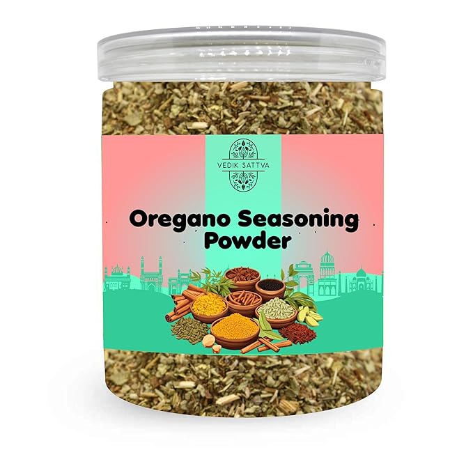 VEDIK SATTVA All Natural Oregano Seasoning Powder 5.29 OZ / 150 GM | Set Of 1 Box