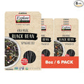 Explore Cuisine Organic Black Bean Spaghetti - Pack of 6 (8 oz) - Easy-to-Make Gluten Free Pasta - High in Plant Protein &amp Fiber - Vegan Keto Friendly Non-GMO - 24 Total Servings