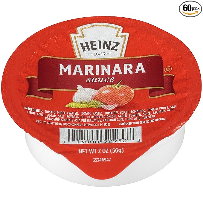 Heinz Marinara Sauce Single Serve (60 ct Casepack 2 oz Cups)