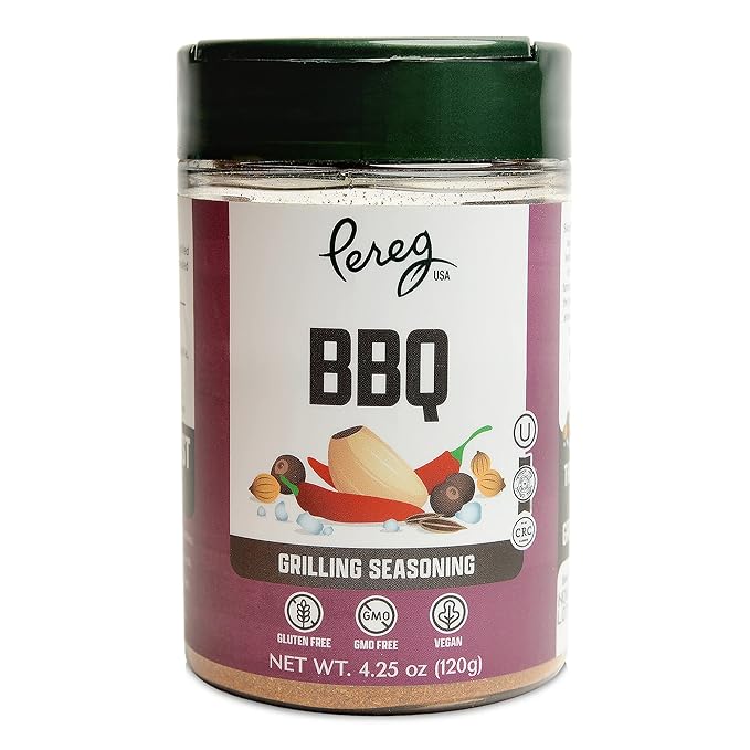 Pereg BBQ Seasoning (4.25 Oz x 6 Pack) with Cumin Coriander Garlic &amp Paprika - Spice Rub for Grilling Barbeque Smoking - Perfect for Meat Fish Chicken Beef - Non-GMO