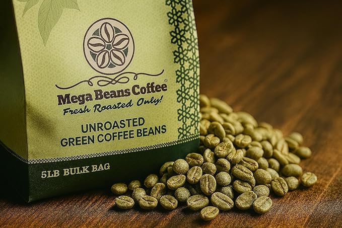 Colombia Ixtapa Excelso Unroasted Green Coffee Beans Mega Beans Coffee 100% Arabica (5LB)