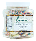 Chocolate Nonpareils - 1.25 Lb (20 Oz) Tub (White Chocolate Nonpareils)