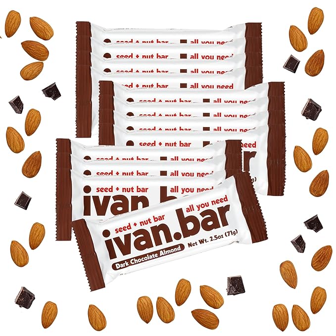 Protein Packed Energy Snack Bar | Provides Healthy Energy | Vegan All Natural Ingredients | Soy Dairy &amp Gluten Free (Chocolate - 12-2.5 Oz. Bars)