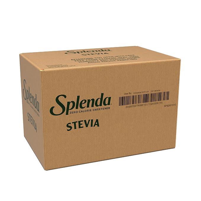SPLENDA Stevia Zero Calorie Sweetener Plant Based Sugar Substitute Granulated Powder Single Serve Packets 1000 Count (Pack of 1)