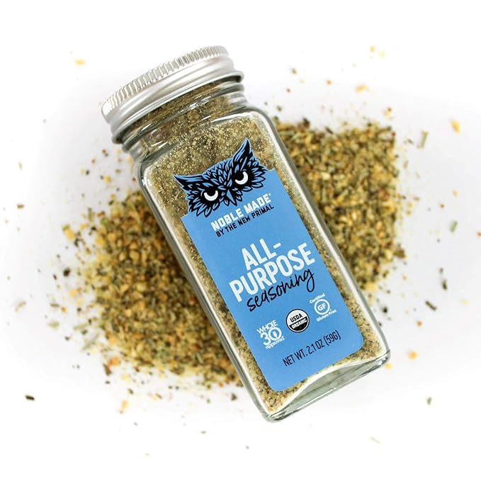The New Primal Noble Made by Seasoning Versatile Spice &amp Dry Rub USDA Organic Whole30 Gluten-Free Paleo &amp Keto Friendly All Purpose 4 Count