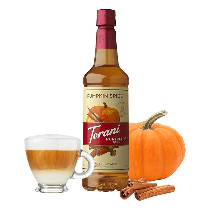 Torani Puremade Syrup Pumpkin Spice 25.4 Ounces (Pack of 4)