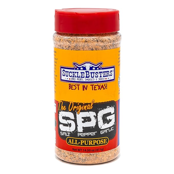 SuckleBusters Texas BBQ Rub Gift Box: Best BBQ Rubs for All-Purpose Beef Chicken Pork &amp Fish Grilling and Smoking Gluten-Free No MSG Shaker (4 Pack Set)