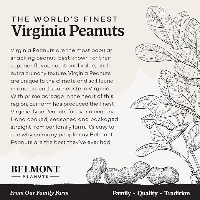 Belmont Peanuts Holiday Gift Bundle with Sea Salt and Butter Toffee Virginia Peanuts 20 oz (2 Pack) – Hand Seasoned No Preservatives Absolutely Delicious – A Secret Santa Favorite