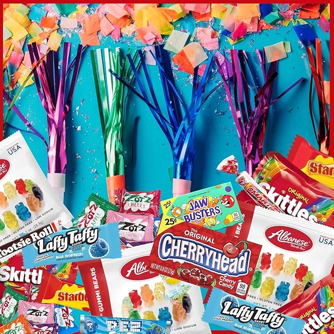 ULTIMATE Assorted Classic Candy Variety Mix Fun Mega Variety Pack! Individually Wrapped Minis Bulk Fun Size Assortment Perfect Treat Mix For Christmas Gifts &amp Stockings Parties Parades &amp