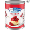 Duncan Hines Comstock No Sugar Added Cherry Pie Filling and Topping 20 oz. (Pack of 8)
