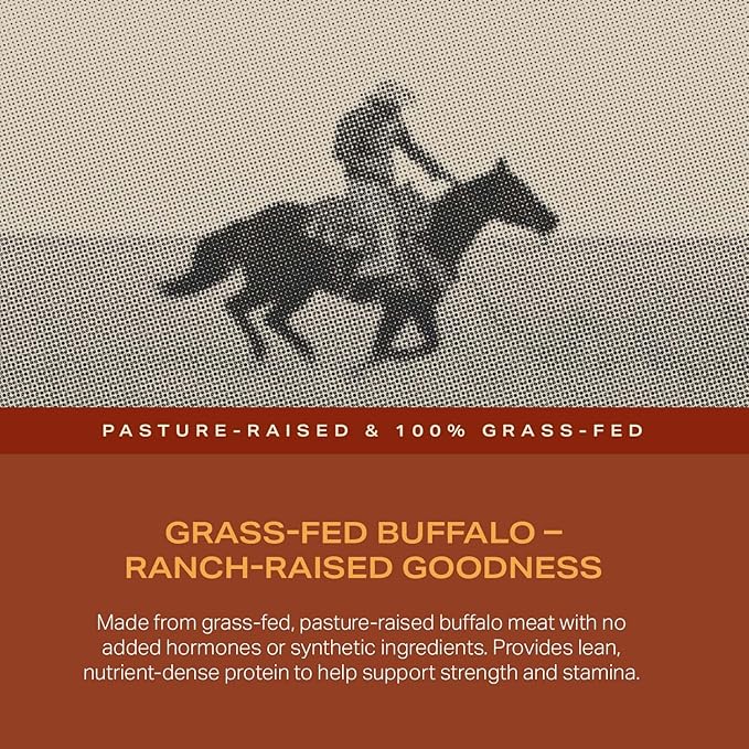 Grass-Fed Buffalo Meat Snack Sticks Western Heat Spicy by Falls Family Ranches 12 Pack 1.15oz Stick Carton 8g Protein 0g Sugar 70 Calories