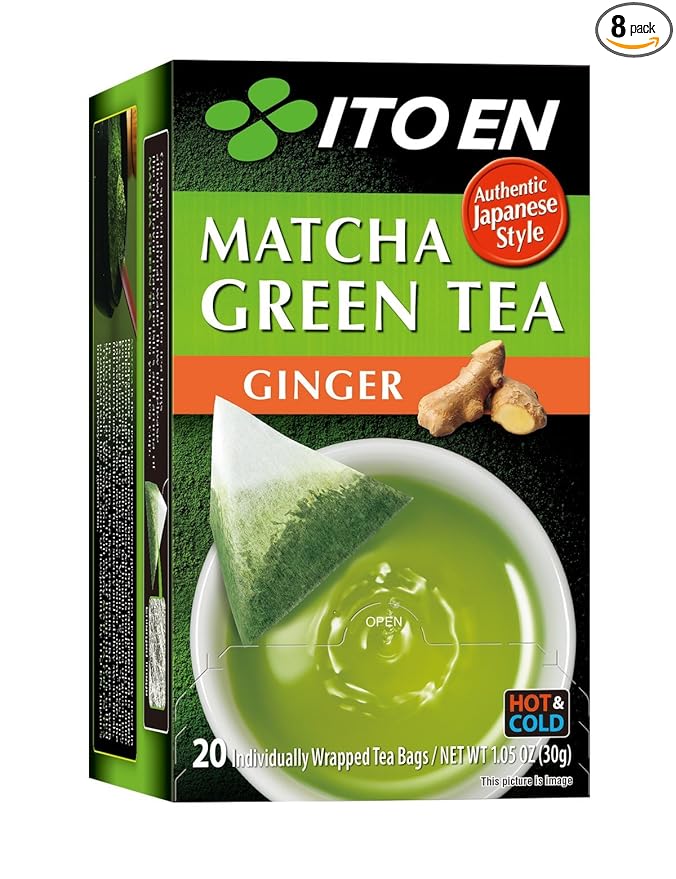 Ito En Traditional Matcha Green Tea Bags (Pack of 8) 20 Count 160 Teabags Total