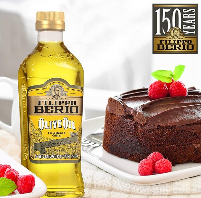 Filippo Berio Pure Olive Oil 25.3 Ounce rPET Bottle (Pack of 6)