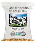 Palouse Brand Certified Glyphosate Residue Free Hard Red Spring Wheat Berries | 25 LBS | Meet the Farmers | 100% Desiccant Free | Sproutable | Non-GMO Project Verified | Kosher | Poly Bag