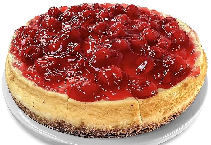 ANDY ANAND CHOCOLATIER Traditional Cherry Cheesecake 9 | Authentic Recipe Made with Fresh California Cream Cheese | All-Natural No Preservatives Exquisitely Delicious (3.4 lbs)
